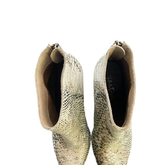 Diba True Snakeskin Ankle Booties Size 7 - Picture 7 of 14